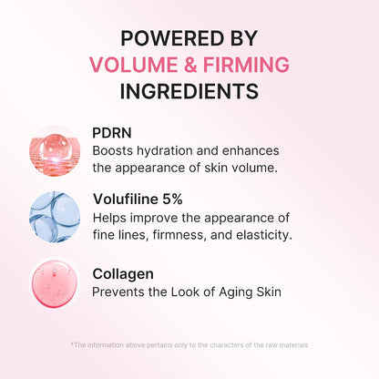 PDRN Collagen Gua Sha Neck Wrinkle Cream | Built-In Gua Sha Massager with Volufiline 5% | Firming, Contour Care for the Look of Fine Lines, Jawline, Neck, Décolleté | Korean Skincare, 3.17 Oz